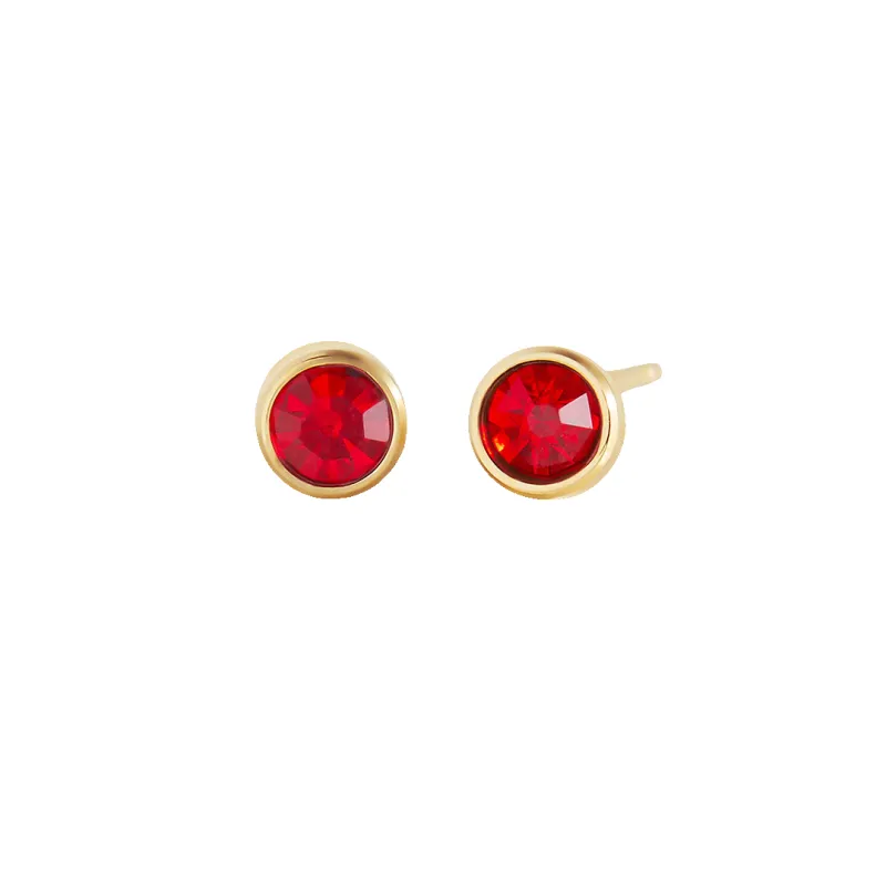 Birthstone Bezel Studs sold by Mint & Lilly