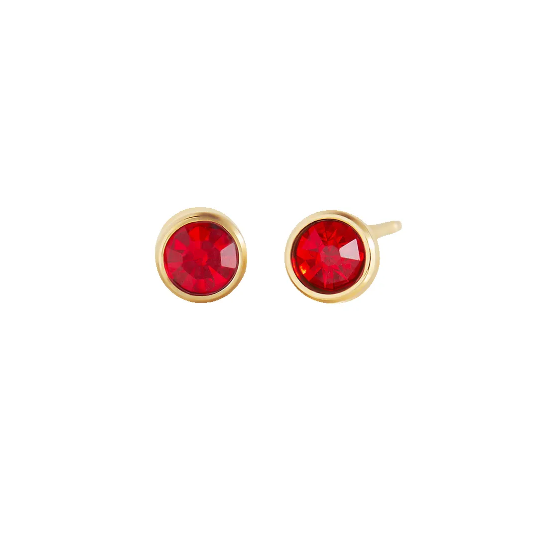 Birthstone Bezel Studs sold by Mint & Lilly