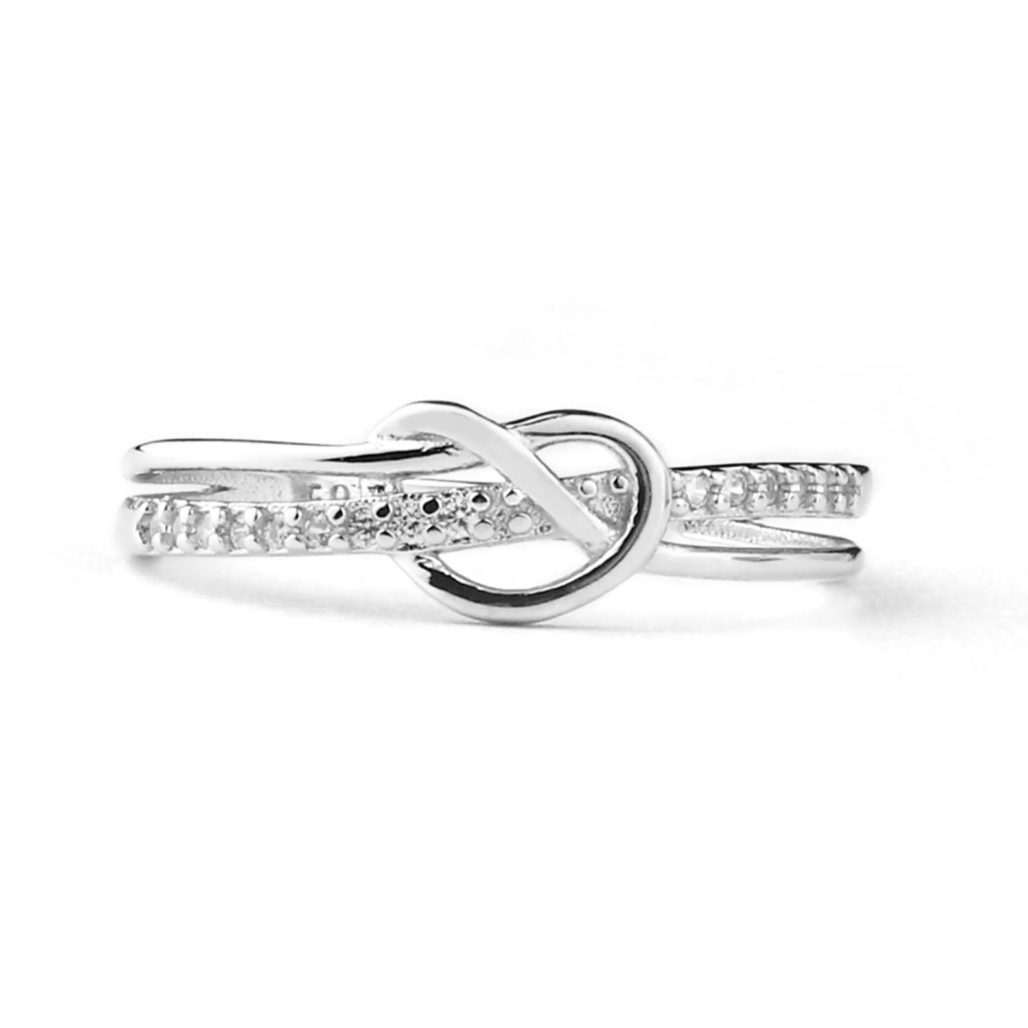Mother & Daughter Bond Double Band Knot Ring sold by Mint & Lilly product image thumbnail 2