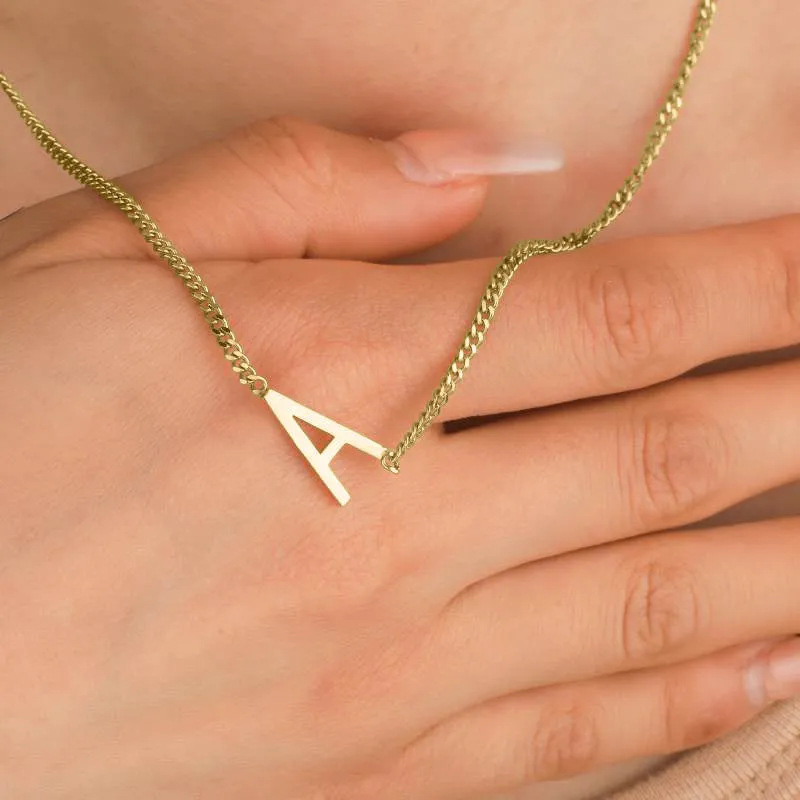 The Skinny Initial Necklace made by Mint & Lilly