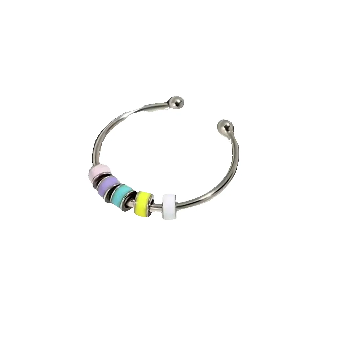 Enamel Bead Spinning Fidget Ring sold by Mint & Lilly
