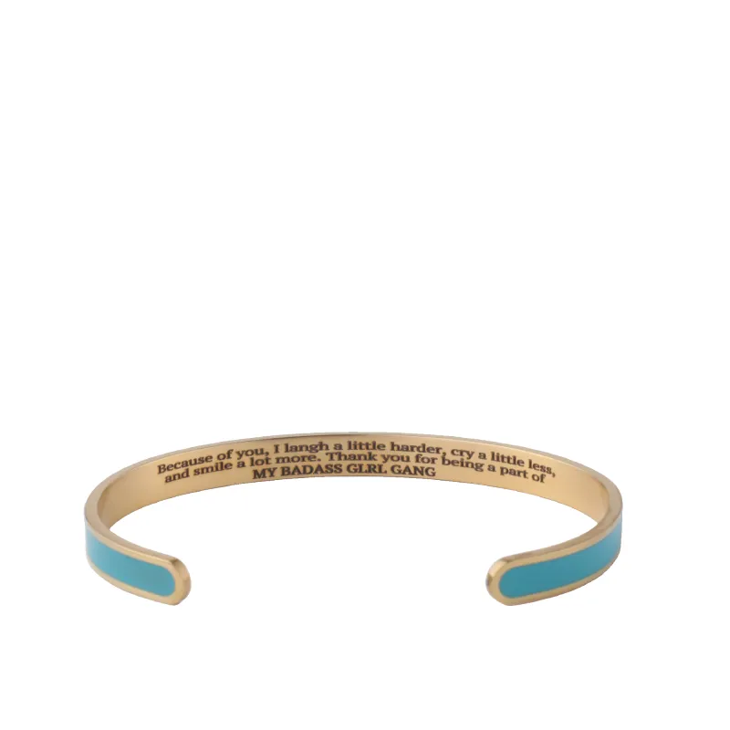 My Badass Girl Gang Multiple Color Bangle sold by Mint & Lilly