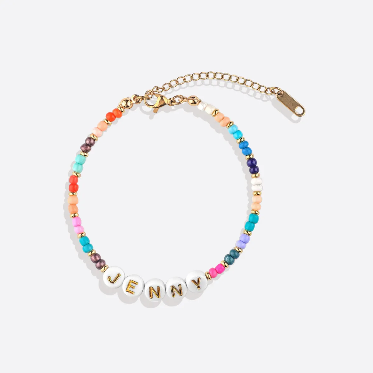 Beaded Name Bracelet | Joyful sold by Mint & Lilly product image thumbnail 2