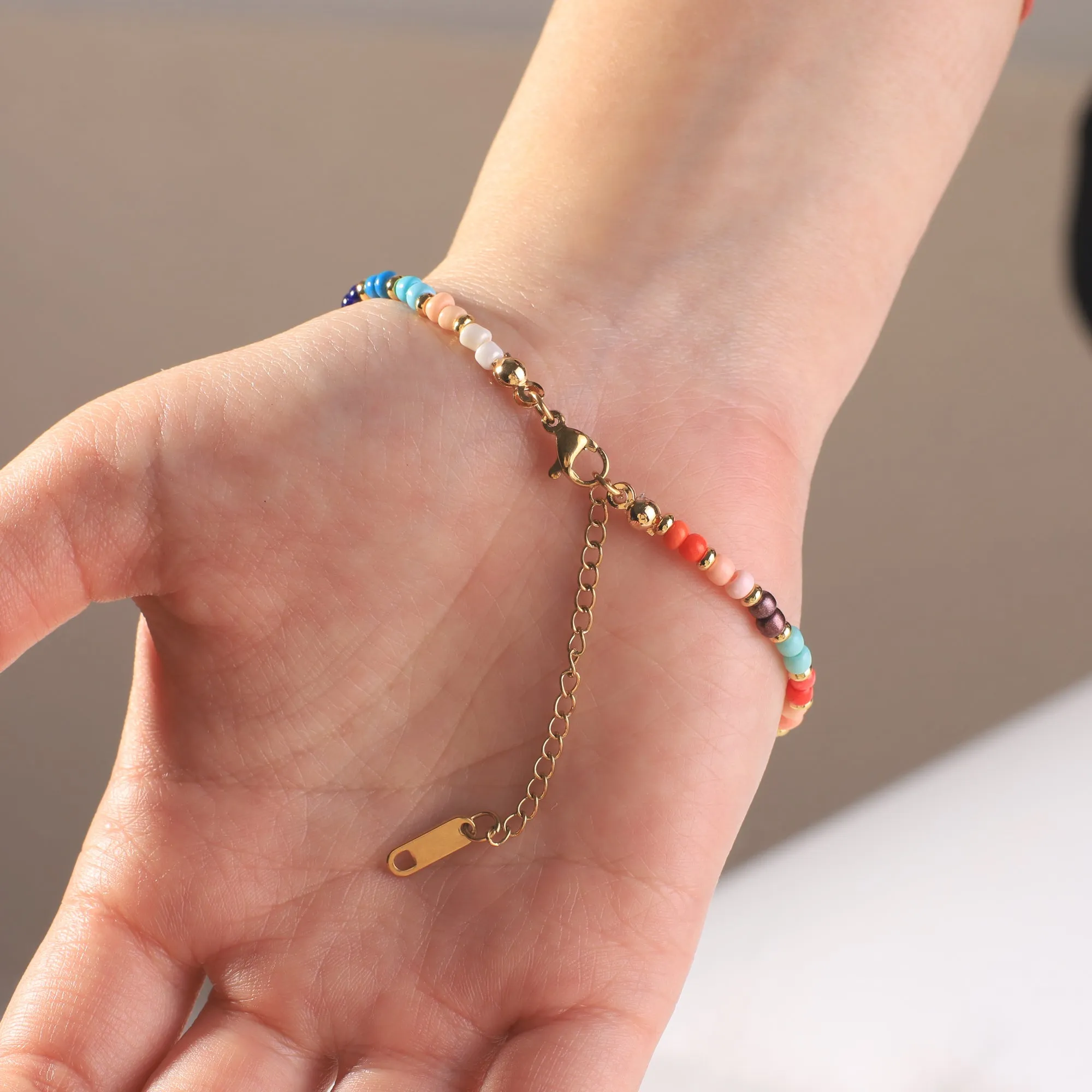 Beaded Name Bracelet | Joyful sold by Mint & Lilly product image thumbnail 4