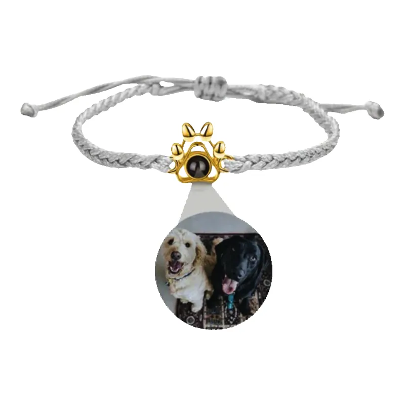 Pet Paw Photo Bracelet sold by Mint & Lilly