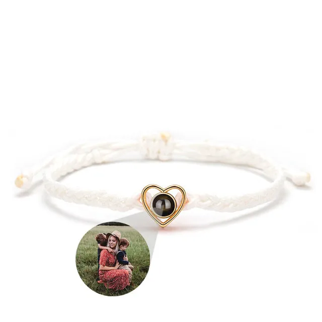Heart Adjustable Photo Bracelet sold by Mint & Lilly product image thumbnail 2