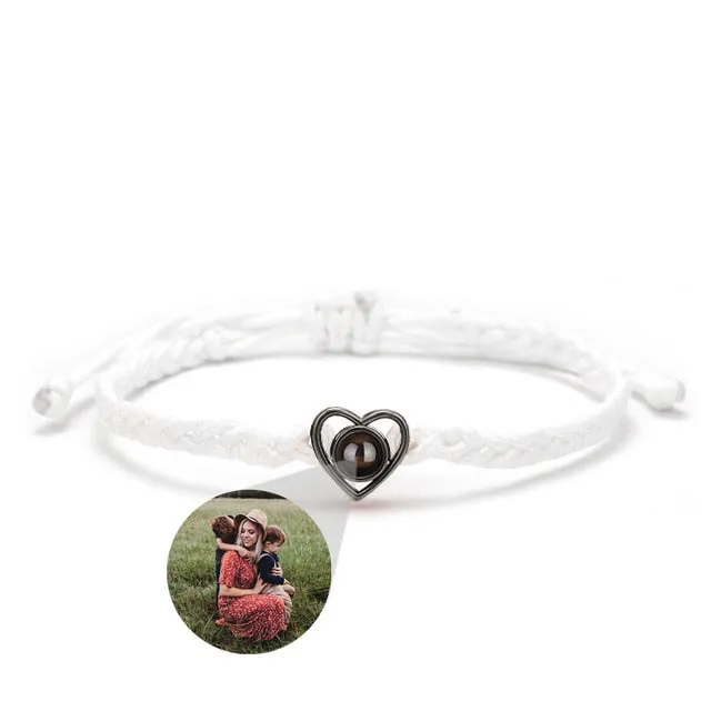 Heart Adjustable Photo Bracelet sold by Mint & Lilly product image thumbnail 4