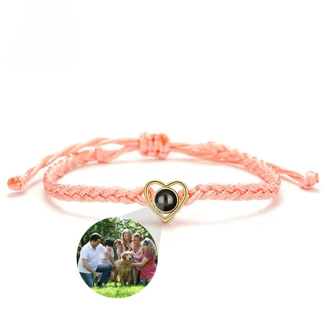 Heart Adjustable Photo Bracelet sold by Mint & Lilly product image thumbnail 3