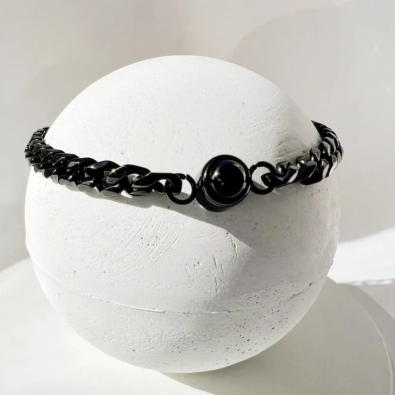 Cuban Chain Photo Bracelet sold by Mint & Lilly product image thumbnail 4