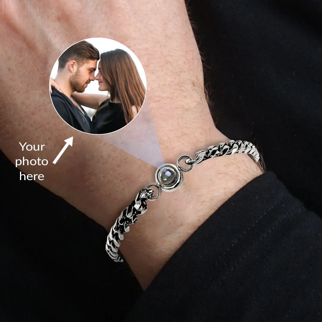 Cuban Chain Photo Bracelet sold by Mint & Lilly product image thumbnail 2