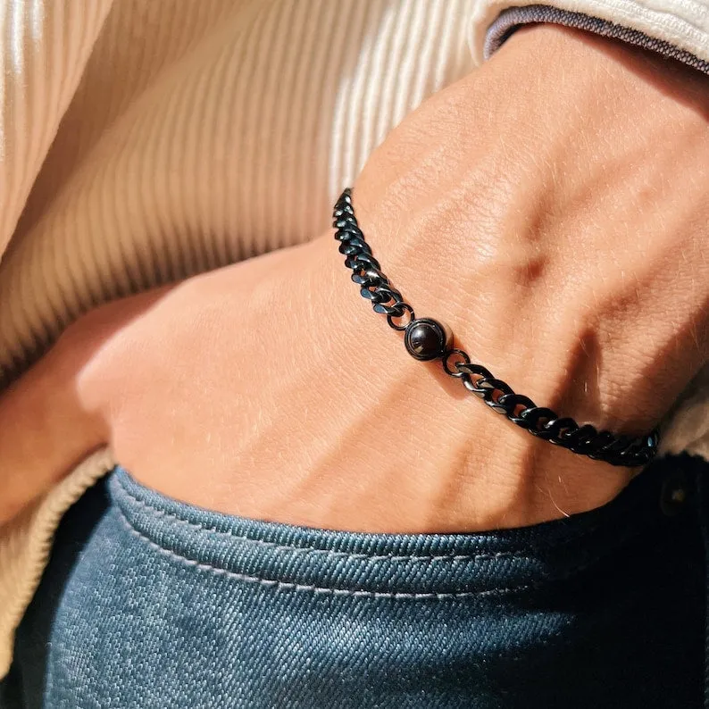 Cuban Chain Photo Bracelet sold by Mint & Lilly product image thumbnail 5