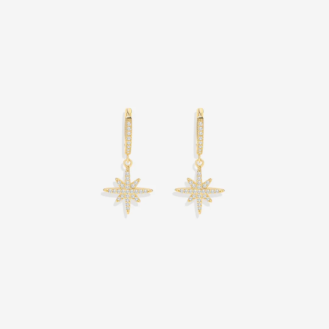 Starburst Drop Huggie Earrings sold by Mint & Lilly product image thumbnail 2