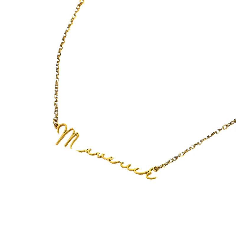 Personalized Signature Necklace made by Mint & Lilly