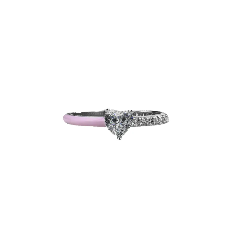 Self Reminder - No One Is You And That Is Your Power Half Enamel Ring made by Mint & Lilly