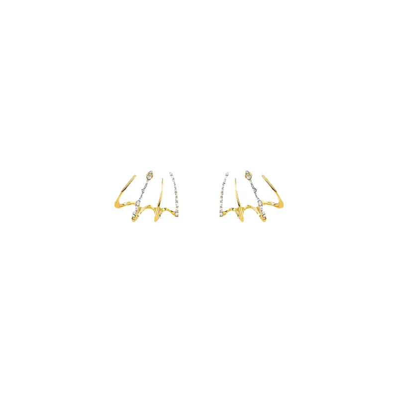 Claw Stud Wrap Earrings made by Mint & Lilly