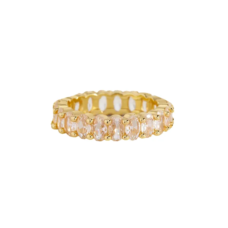 Oval Eternity Ring made by Mint & Lilly