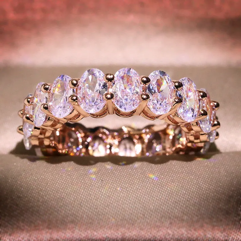 Oval Eternity Ring sold by Mint & Lilly product image thumbnail 5