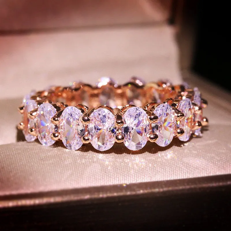 Oval Eternity Ring sold by Mint & Lilly product image thumbnail 4