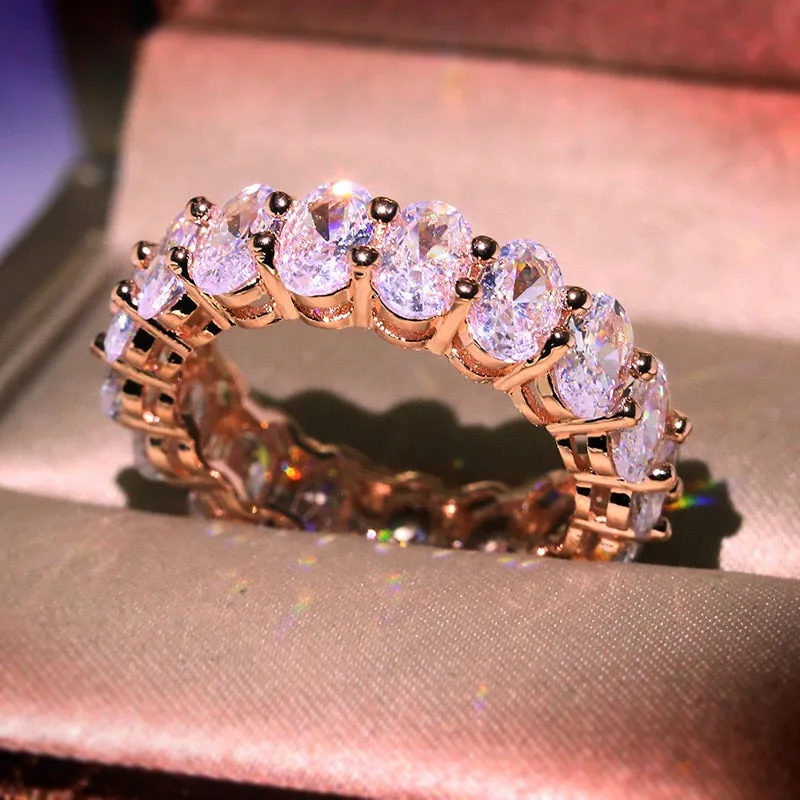 Oval Eternity Ring sold by Mint & Lilly product image thumbnail 3