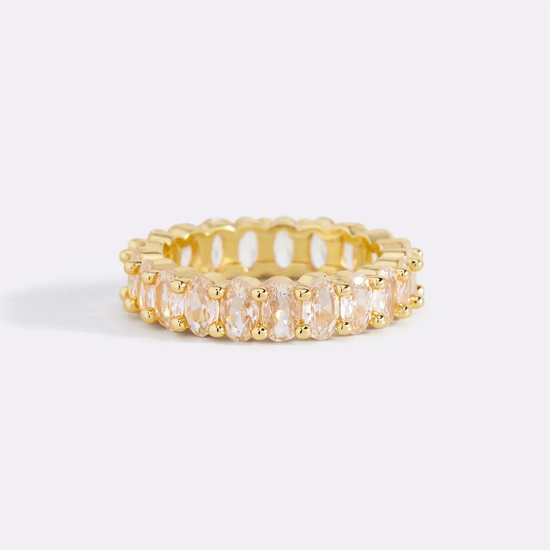 Oval Eternity Ring sold by Mint & Lilly product image thumbnail 2