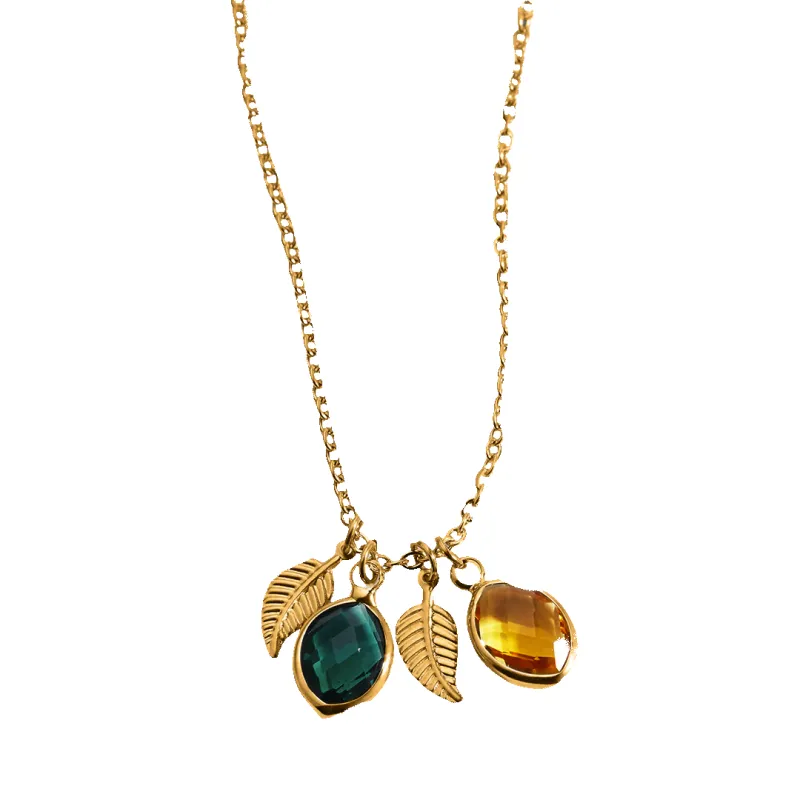 Family Birthstone Cluster Necklace sold by Mint & Lilly