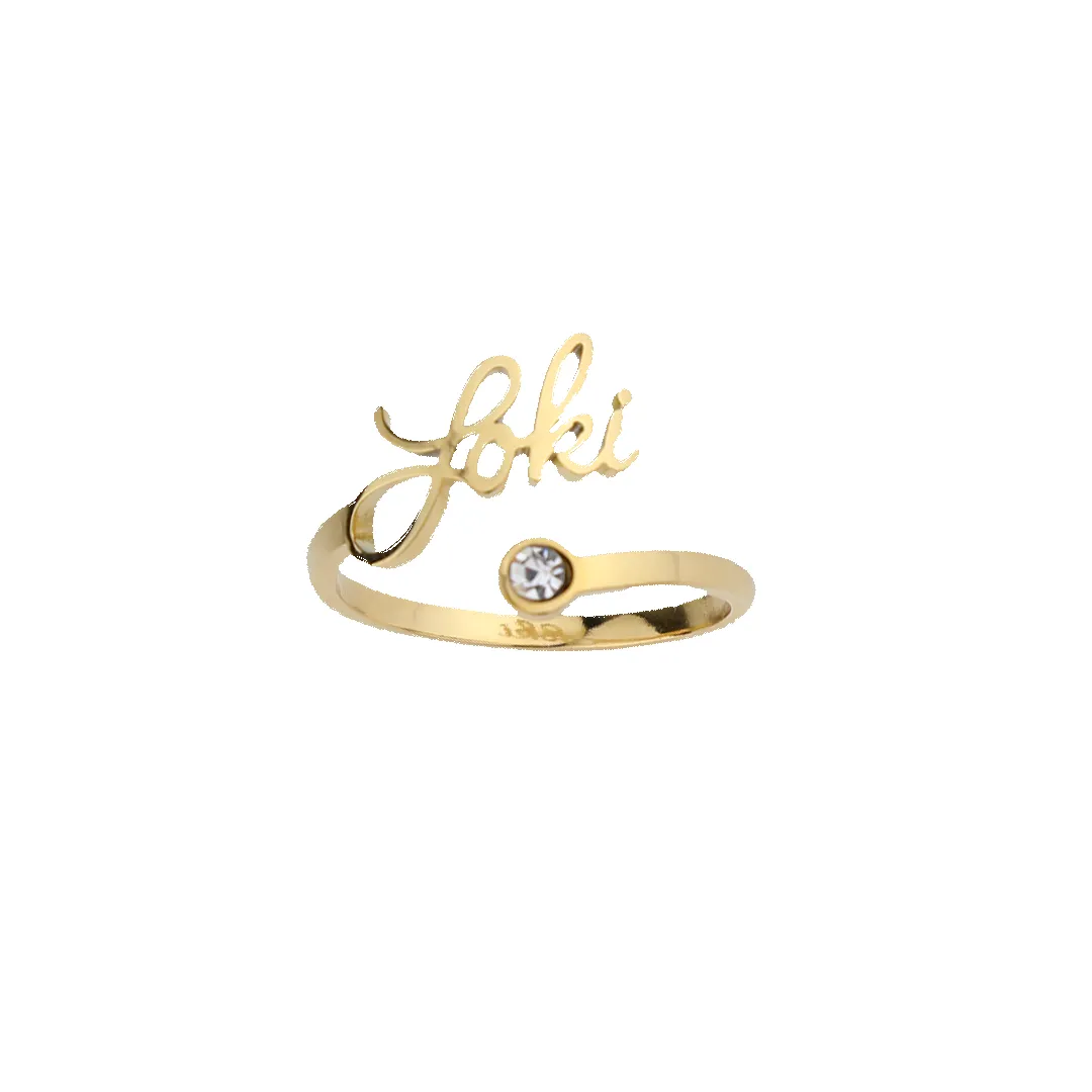 Custom Name Birthstone Ring sold by Mint & Lilly product image thumbnail 5