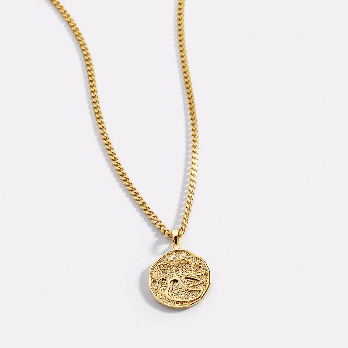 Astrological Sign Coin Pendant Necklace sold by Mint & Lilly product image thumbnail 2