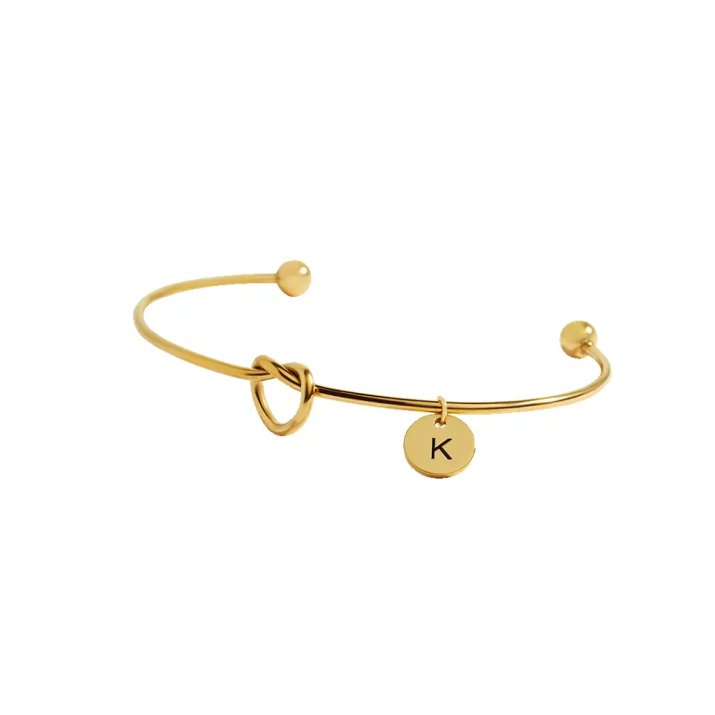 Personalized Tie the Knot Bracelet • Bridesmaid Gift Bracelet sold by Mint & Lilly