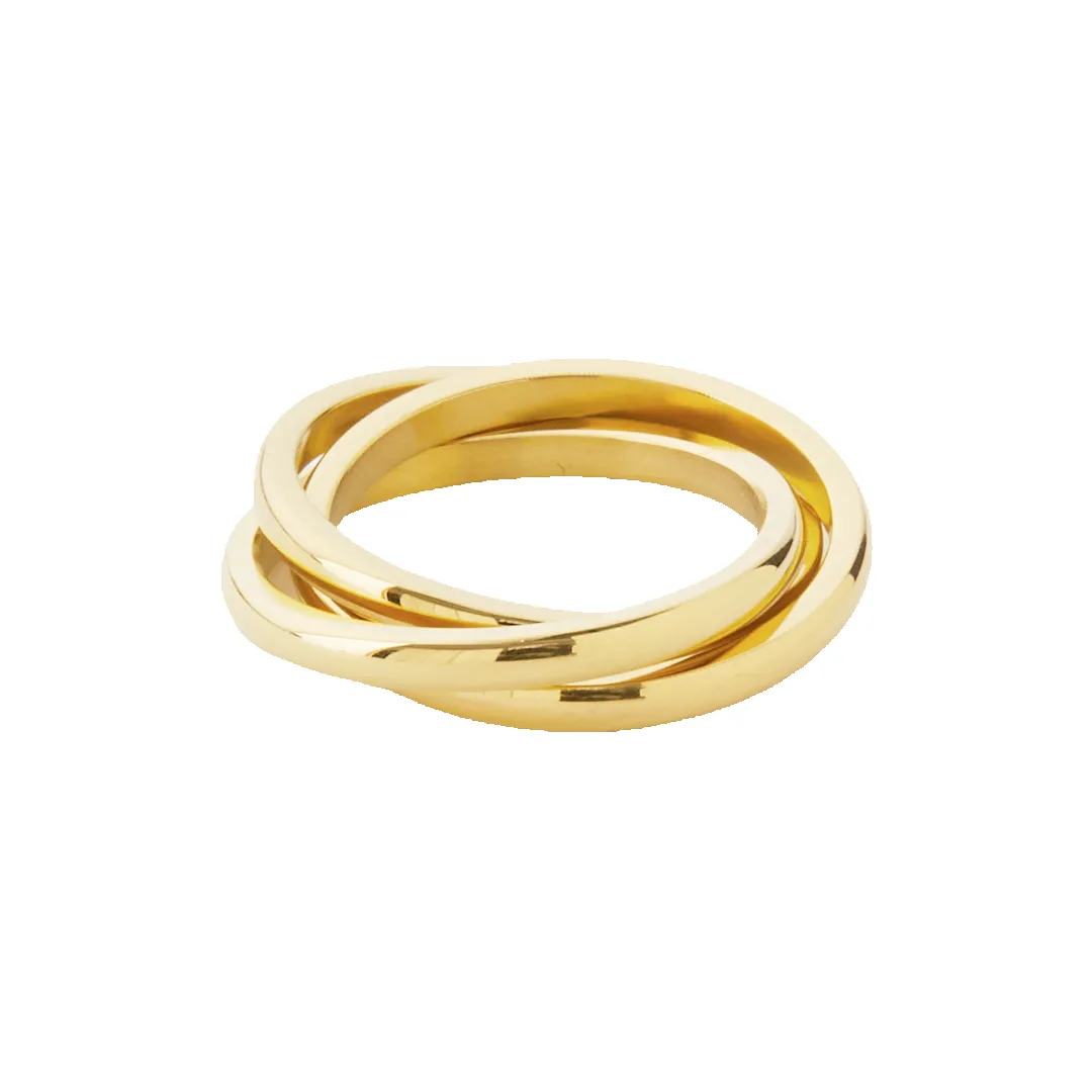 Dainty Interlocking Fidget Ring sold by Mint & Lilly product image thumbnail 5