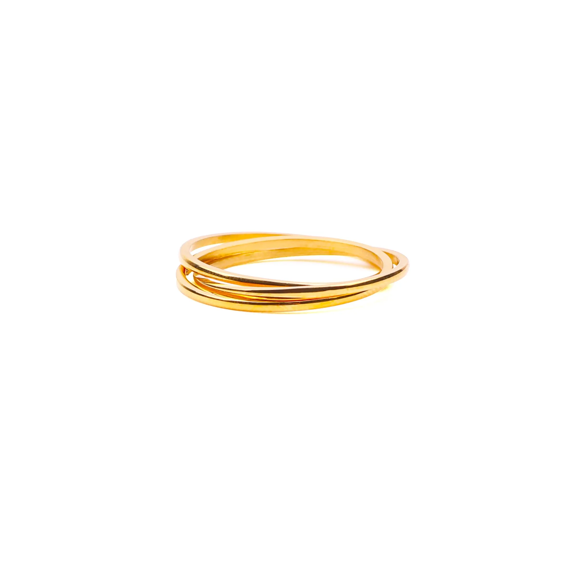 Dainty Interlocking Fidget Ring sold by Mint & Lilly product image thumbnail 4