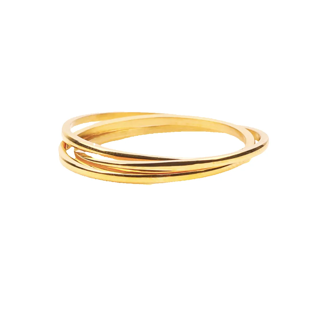 Dainty Interlocking Fidget Ring sold by Mint & Lilly product image thumbnail 3