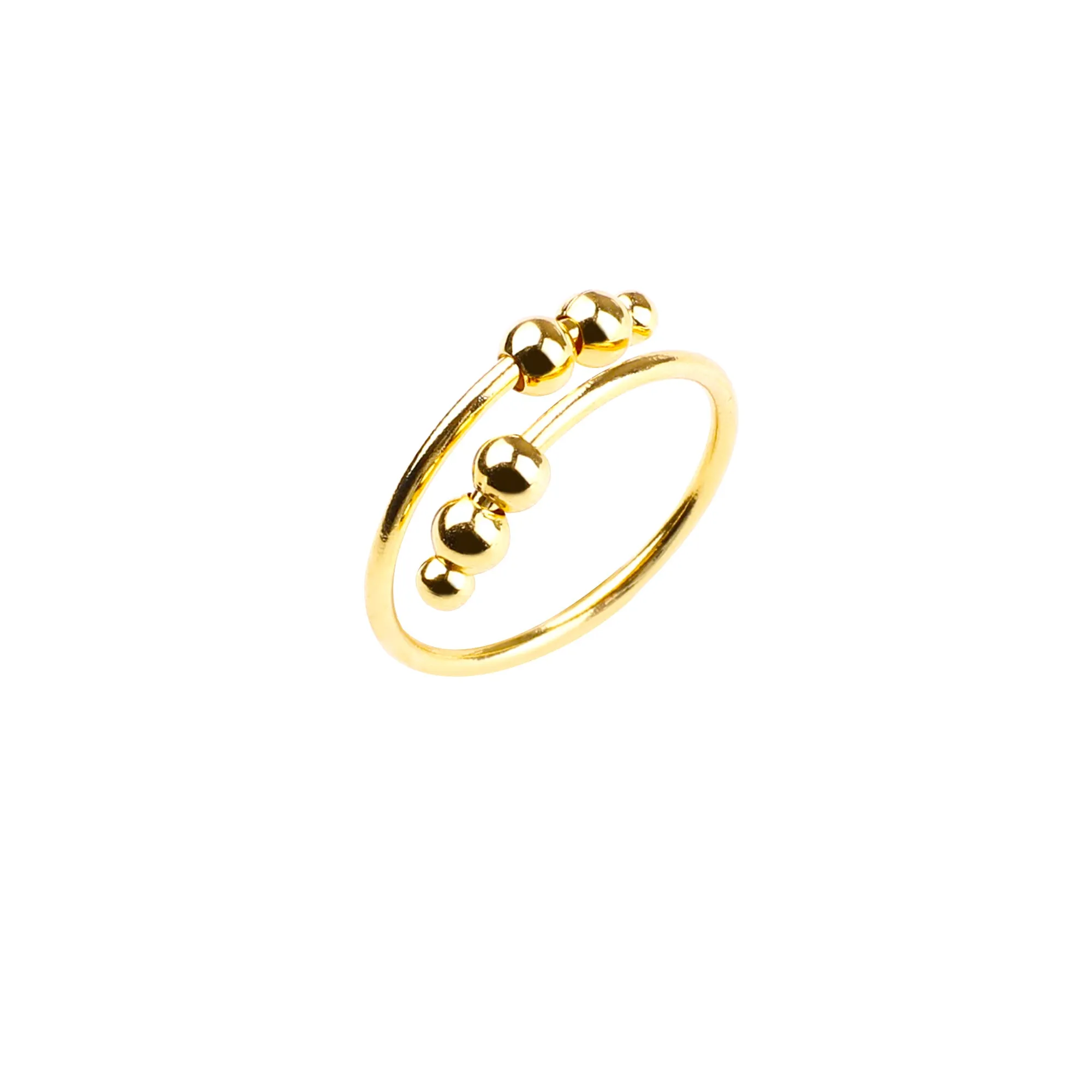 Adjustable Beaded Fidget Ring sold by Mint & Lilly product image thumbnail 3