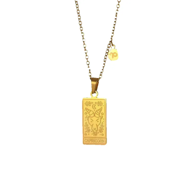 Zodiac Card Necklace made by Mint & Lilly