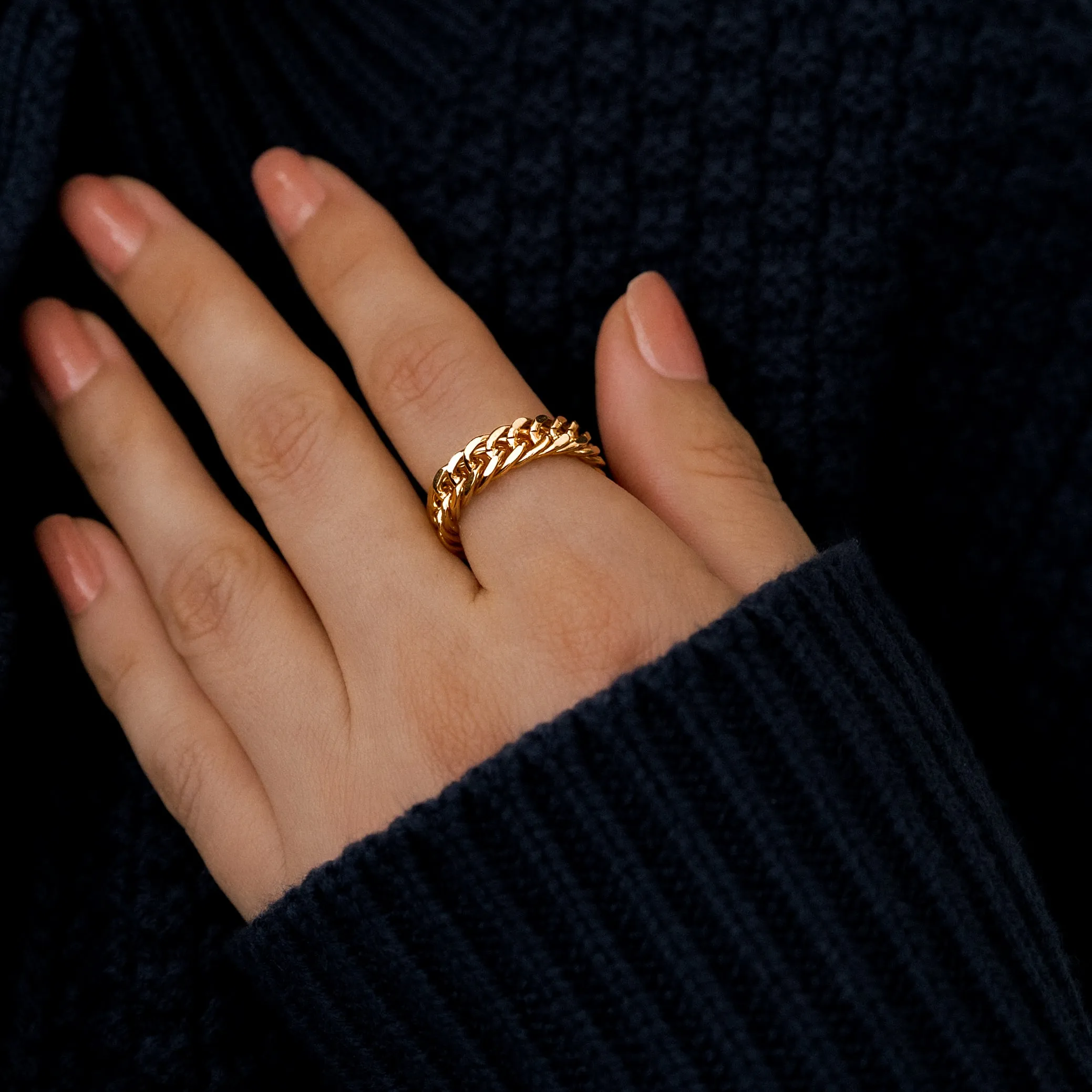 Curb Chain Ring sold by Mint & Lilly product image thumbnail 3