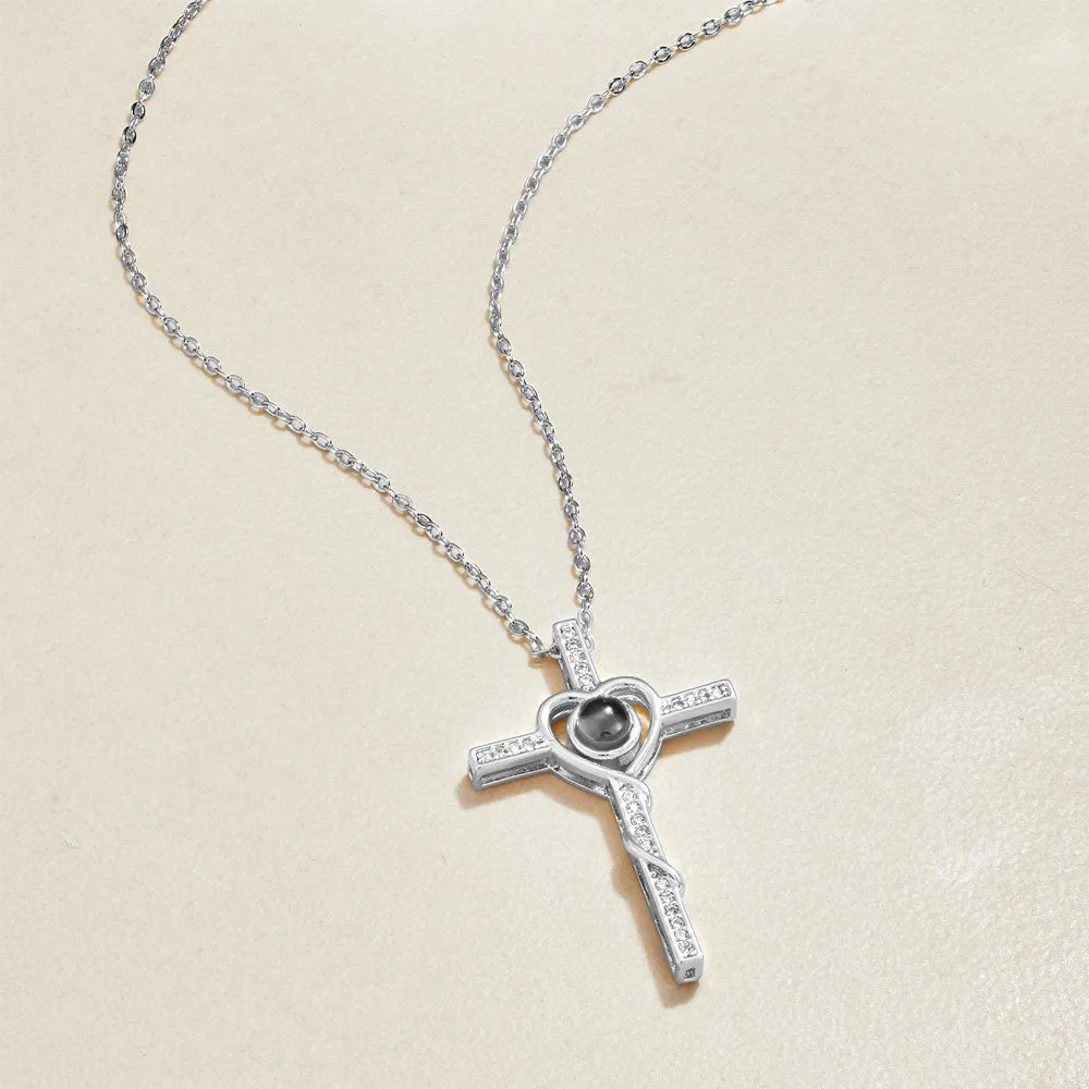 Heart and Cross Photo Necklace sold by Mint & Lilly product image thumbnail 5