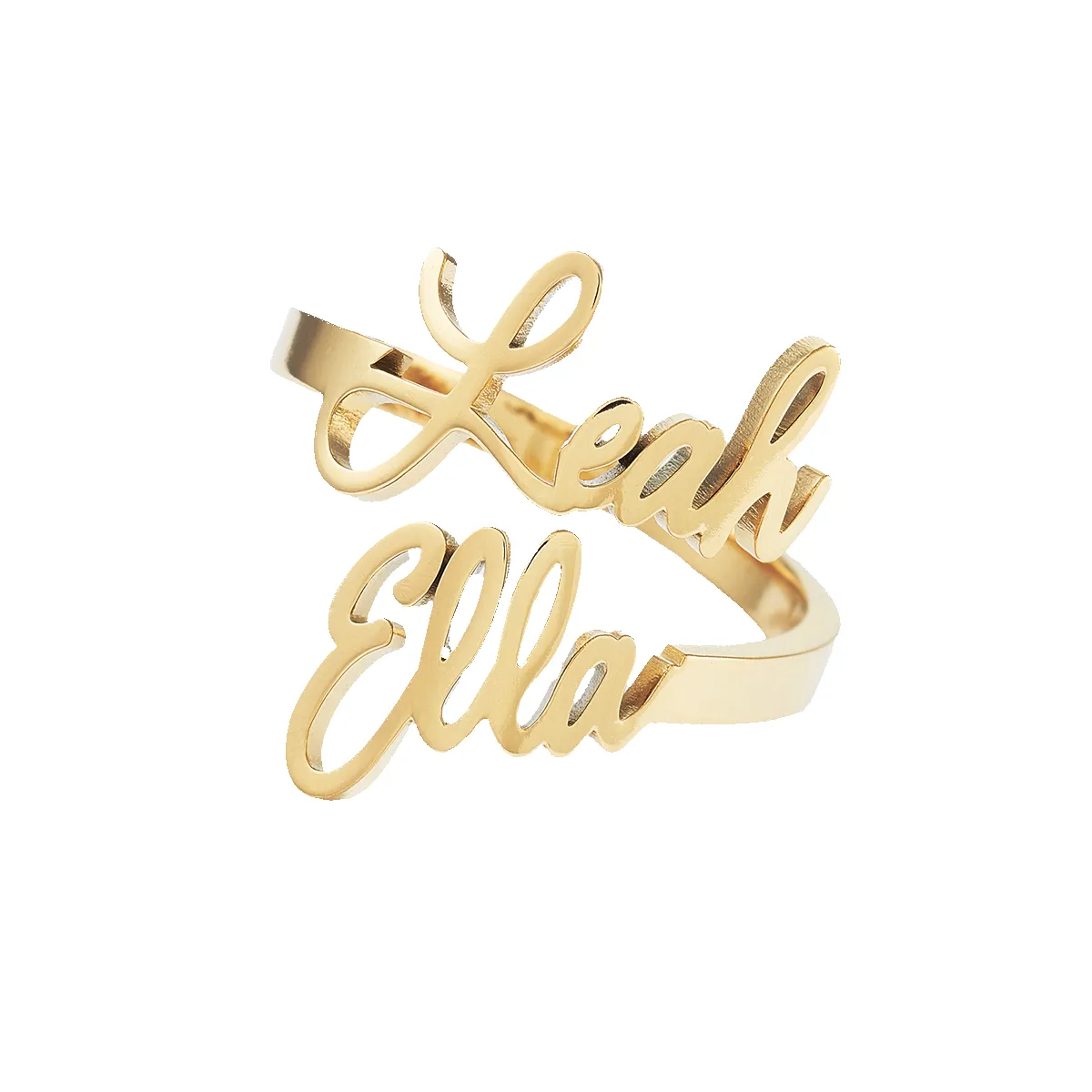 Double Name Ring sold by Mint & Lilly product image thumbnail 3