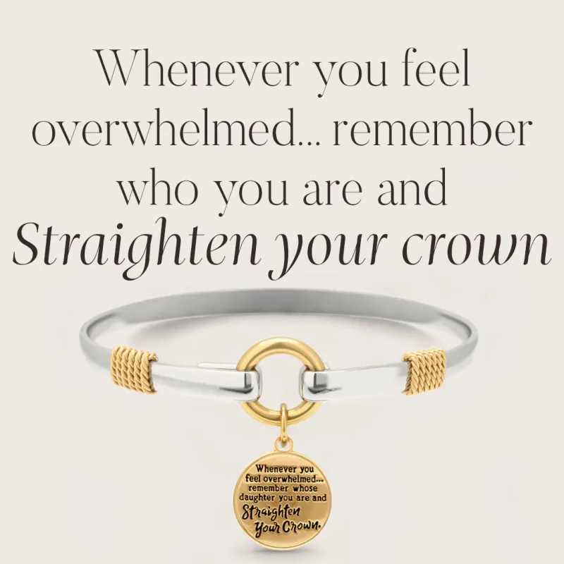 Straighten Your Crown - Two-Tone Charm Bracelet sold by Mint & Lilly