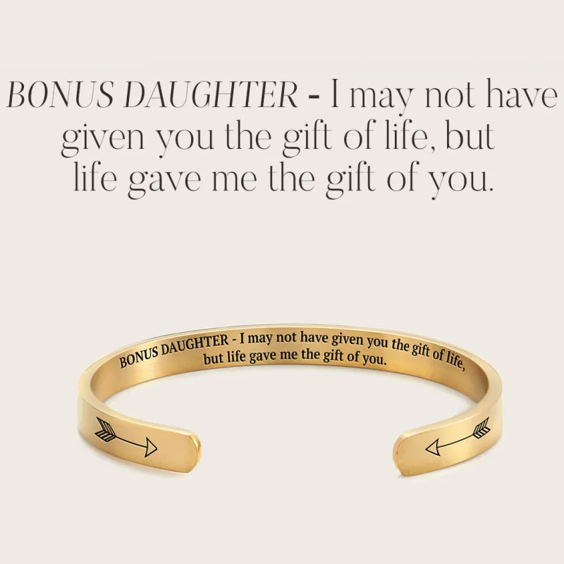 Bonus Daughter Cuff Bracelet made by Mint & Lilly