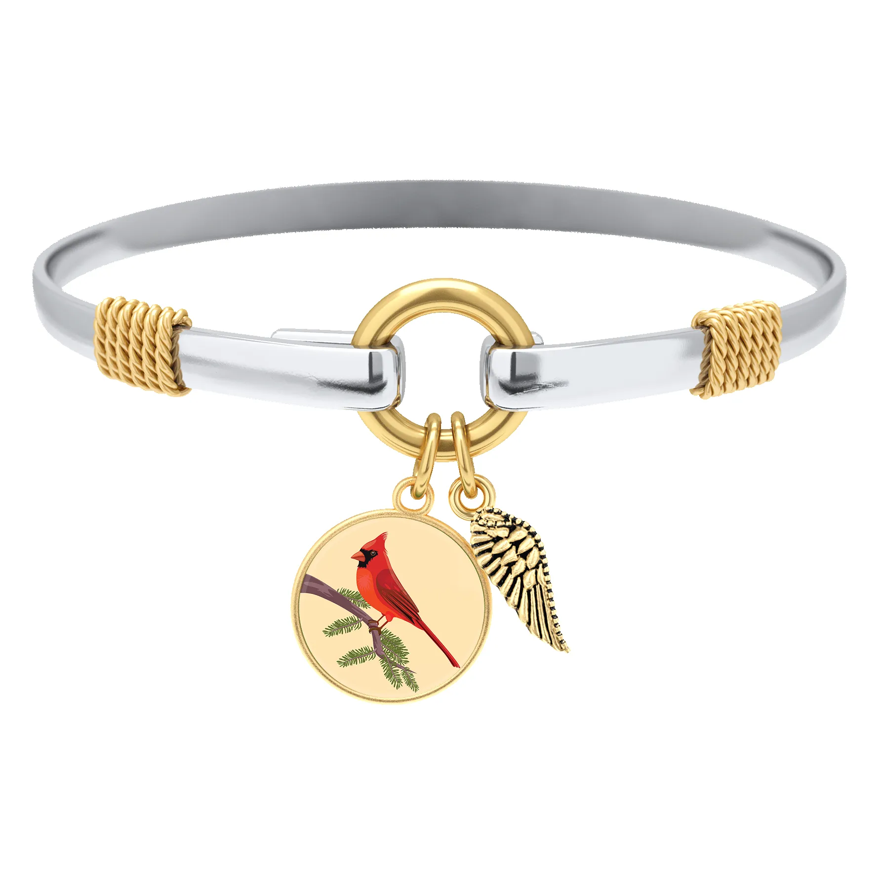 Cardinal - Two-Tone Custom Charm Bracelet sold by Mint & Lilly product image thumbnail 2