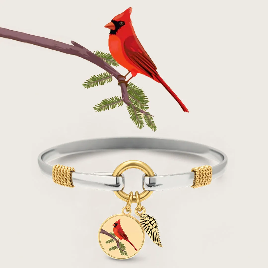 Cardinal - Two-Tone Custom Charm Bracelet sold by Mint & Lilly
