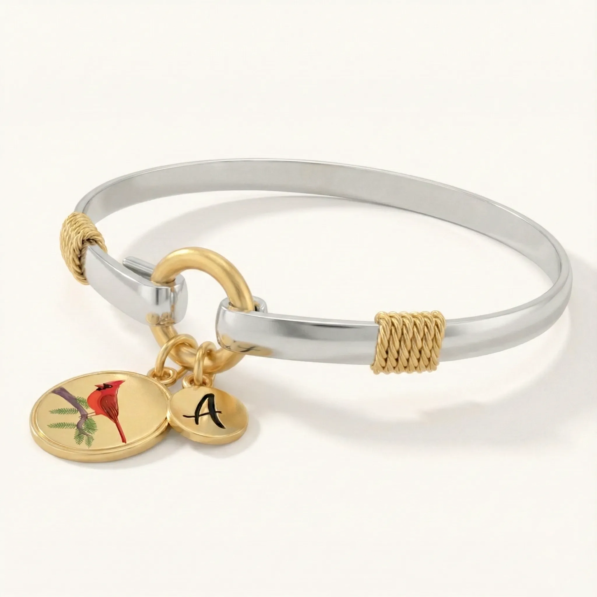 Cardinal - Two-Tone Custom Charm Bracelet sold by Mint & Lilly product image thumbnail 4