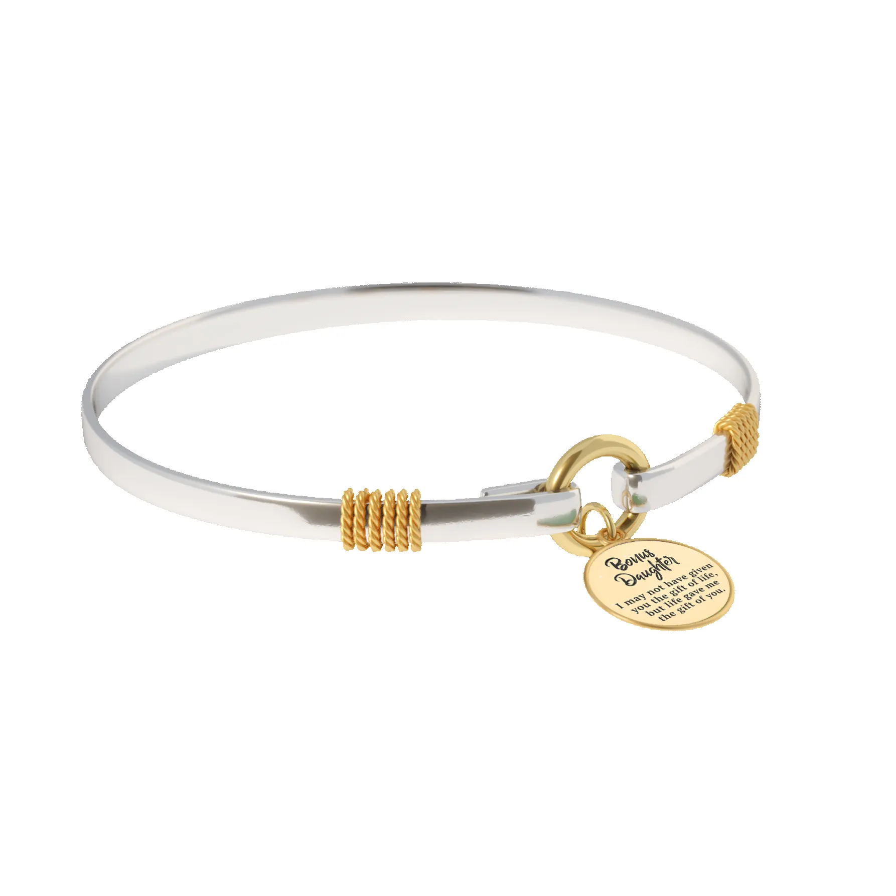 Bonus Daughter - Two-Tone Custom Charm Bracelet sold by Mint & Lilly product image thumbnail 5