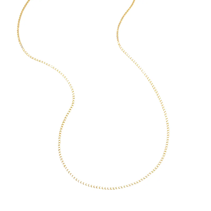 Italian Milano Sterling Silver Adjustable Chain Necklace sold by Mint & Lilly