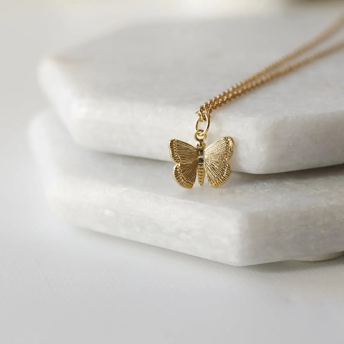 Butterfly Pendant Necklace sold by Mint & Lilly product image thumbnail 3