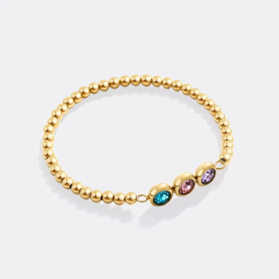 Personalized Birthstone Beaded Bracelet sold by Mint & Lilly product image thumbnail 5