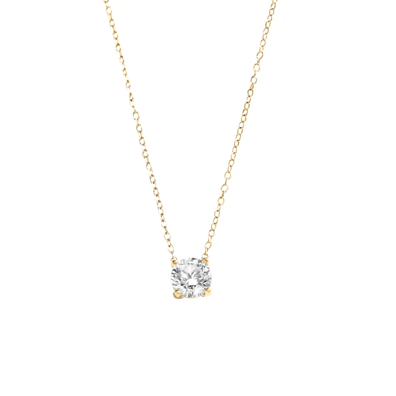 Solitaire Pendant Necklace made by Mint & Lilly