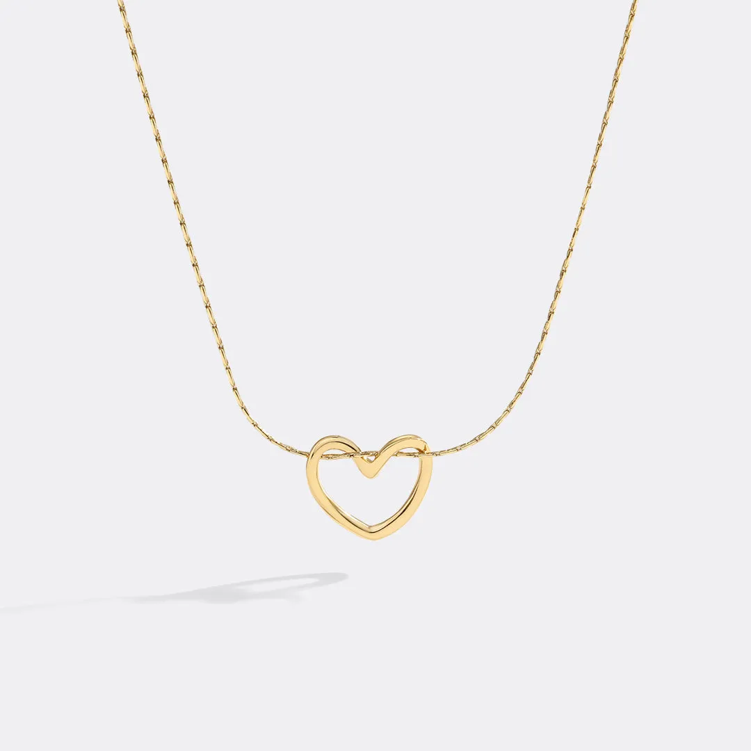 Open Heart Necklace sold by Mint & Lilly product image thumbnail 5