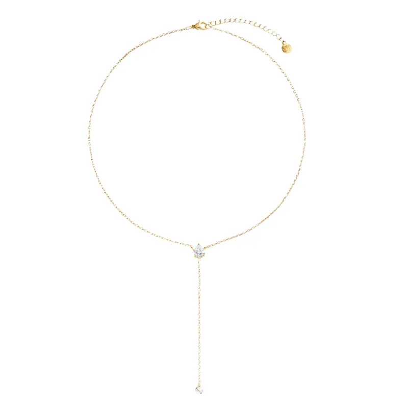 Minimalist Lariat Necklace made by Mint & Lilly