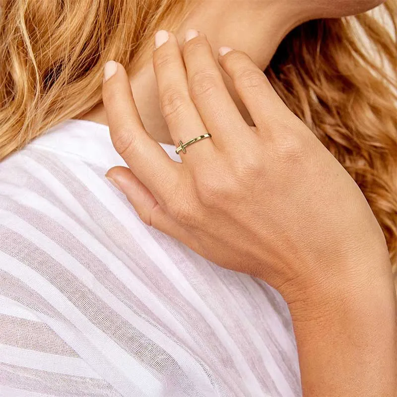 Horizon Cross Ring sold by Mint & Lilly product image thumbnail 3