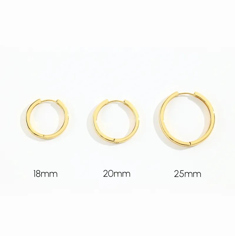 Everyday Hinging Hoop Earring made by Mint & Lilly